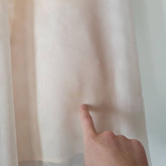 Scott McClintock Vintage Strapless Lace & Tulle Gown – Size 8 Blush/Peach Sweeth - Picture 8 of 8